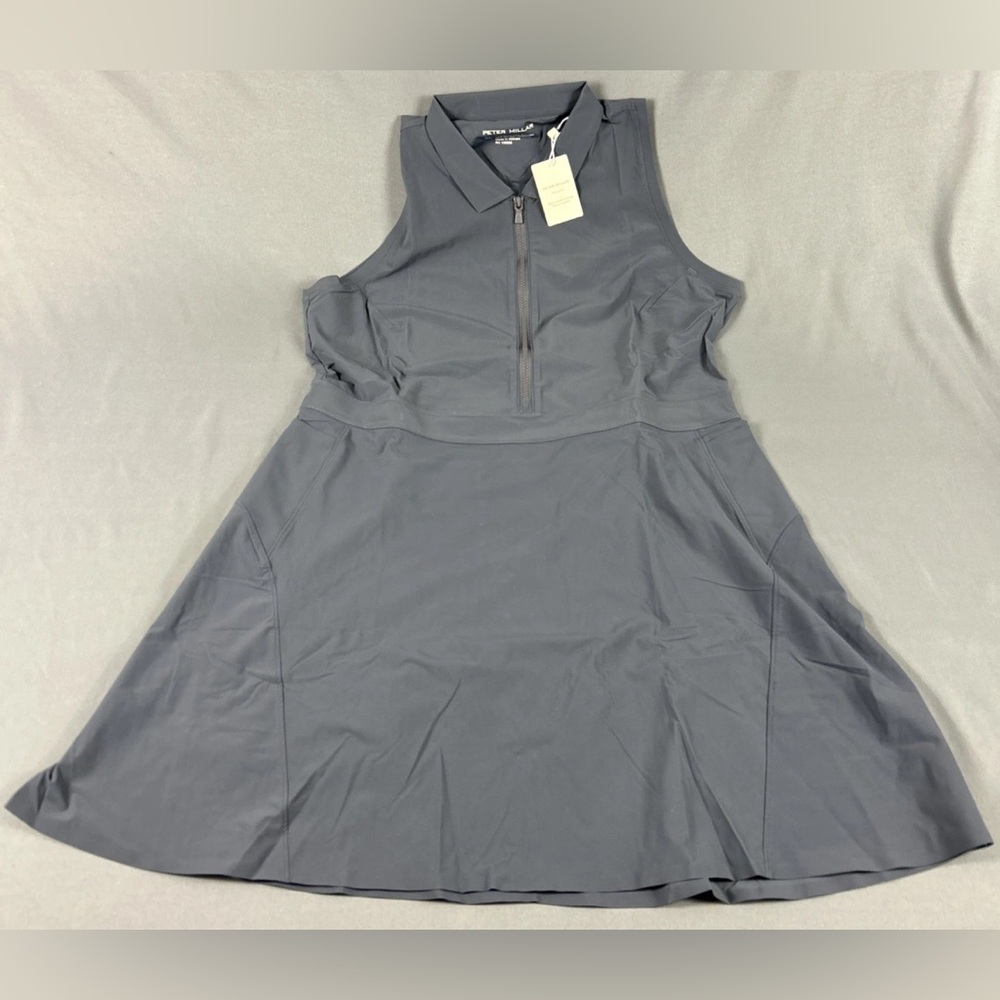 Peter Millar Womens Golf Dress Bingham High Stretch XL Graphite